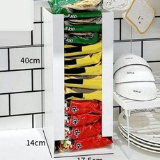 라면 정리함 40x17.5x14cm 라면 수납함 플라스틱 수직 다용도 틈새 선반 주방 즉석 음식