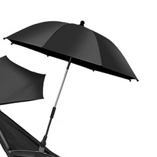 HANSUWI 嬰兒車晴雨傘, 黑色, 1個