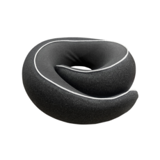 護頸U型枕 記憶棉頸枕 旅遊飛機枕 坐車專用脖枕, 大號深灰色, 單枕