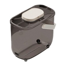 一鍵真空帶提把飼料桶密封罐，寵物飼料防潮保鮮儲存好幫手，方便攜帶，保持居家環境清新, 1個, 真空款(茶色), 茶色, 10L