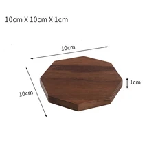 나무 트레이 케이스 인형 시트 패드 스탬프 블록 내구성 커피 컵 식기 장식 데스크탑 모델 또는 이름, 02 10x10x1CM Type D