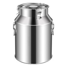 加厚201不鏽鋼密封罐大容量茶葉罐食用儲油罐運輸桶牛奶桶接酒罐, 本色,88L, 1個