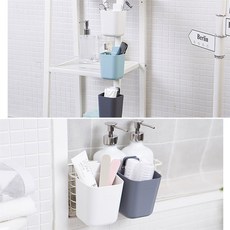 민군몰 부착식 포켓 다용도수납함, 화이트