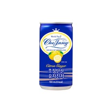 일화 초정탄산수 유자진저, 190ml, 15개