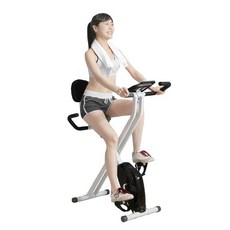 imini X型折疊健身車，居家運動，室內腳踏車, 1個, 鋼琴黑