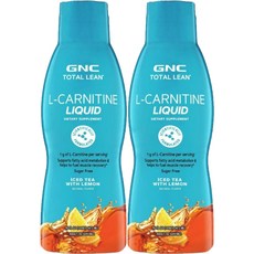 GNC 토탈 린 엘 카르니틴 리퀴드 액상 아이스티 레몬, 473ml, 2개