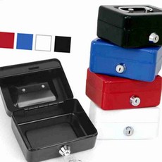 캐시박스 철재 개인금고 소형 비밀금고, 레드