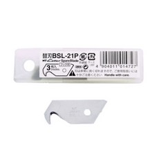 NT커터 후크칼날 BSL 21P 안전 잠금 칼날 3매입 S L 스크래퍼 1개입