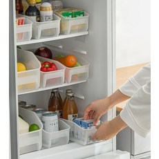 칸막이 조절 냉장고 정리 주방 팬트리 틈새 수납함, 칸막이 2p 정리함