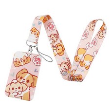 BKBKAAK ID 카드 배지 홀더가 있는 자폐증 랜야드 실키 넥 랜야드가 있는 블랙 플라스틱 이름표 홀더 어린이 여성 교사를 위한 Cool Be Kind 무지개 키체인, Cutedog