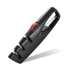 DFMEI 新款定角磨刀器廚房旋轉調角度家用菜刀砍骨刀水果刀剪刀磨刀神器, 1個, 黑紅色(散裝)