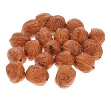 Amosfun DIY 팔찌용 인공 호두나무 50개 기도 비즈 장식 오퍼링 장식품, Amosfun DIY 팔찌용 인공 호두나무 50개, 기