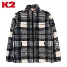 [백화점정품] K2 남성용 비숑 체크 플리스 오트밀 자켓