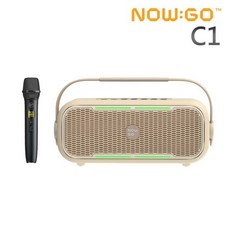 NOWGO C1 手提式藍牙喇叭 100W 大功率 6600mAh 大容量電池 附麥克風, 軍綠,不加購(共一支麥克風)