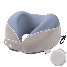 콜콜러브 여행용 메모리폼 목베개 기내용 차량용 휴대용 목쿠션(EVA 마카롱 케이스)