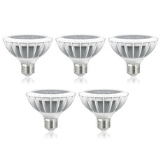 포커스 LED 파30 PAR30 파삼공 15W 집중형 레일 조명 원통형 카페조명 상가 등기구 소켓 전구, 5개, 주광색