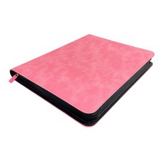 拉鍊票券收納冊, T296 牛仔紋粉色, 1個