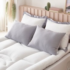 에어룸 알러지케어 감동 베개 50x70 그레이, 베개솜1개