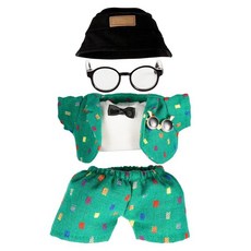 해외 Beofinest 17cm 인형용 옷 액세서리 인형 세트 패셔너블하고 귀엽고 우아한 매칭 스타일 액세서리용 모자 의류 6피스 없음 그린 미국매장정품+ 1729095, .0001.초록색.