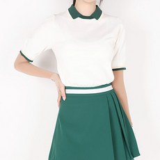 MmSports 女款夏季Rosy 5分高爾夫短袖針織高爾夫T恤