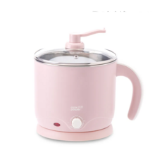 【CookPower 鍋寶】316防燙多功能美食鍋-粉色/雙層防燙設計/煮粥泡麵副食品, 1個, 18cm