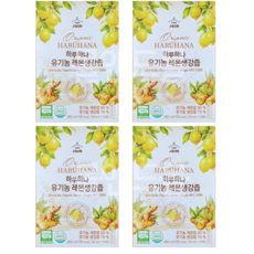 자임 하루하나 유기농 레몬생강즙, 56개, 20ml