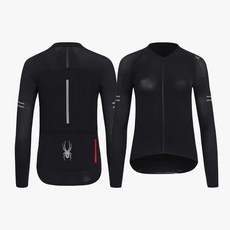 스파이더 여성 사이클 프로웹 경량 긴팔 에어로 저지 SPHFCNFT552WBLK QAB227 IJG723