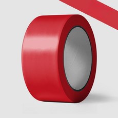 제이 안전선 마스킹테이프 스티커 경고테이프 방수테이프 인테리어 공사현장, 4.8cm 롤 레드, 1개