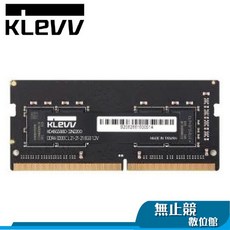 KLEVV 科賦 DDR4 3200 SO-DIMM 16GB 1.2V 筆電記憶體, 1個, 8G D4-32 1M*8 通用款