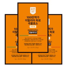 올바른습관 카무트 파로 곡물효소 스틱 캡슐레이션 프로바이오틱스 90g, 3박스