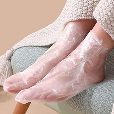 쌍문상회 지금 필요한 보습랩 풋케어 발케어 위생 케어 100매입 발 일회용 보습 발비닐 비닐 발커버 양말 덧신 k31872EA