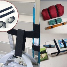 버클형 블랙 스트랩 30cm 고정벨트 캠핑스트랩 침낭보관 찍찍이스트랩