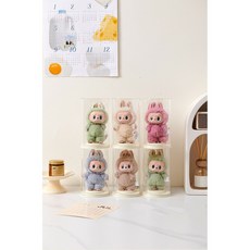 원통형 인형 보관함 라부부 진열장 라부부 장식장 아크릴 장식장 라부부 전시케이스, 1개