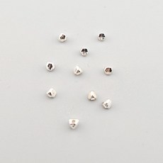 비즈톡 [SVP-91-01]순은펜던트 실버925 은볼 삼각볼 3mm (내경0.9mm) 실버볼