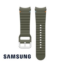 삼성 정품 갤럭시 워치7 실리콘 스포츠 밴드 스트랩 40mm 44mm 워치 4 5 6 7 프로 카키색, 카키, 1개