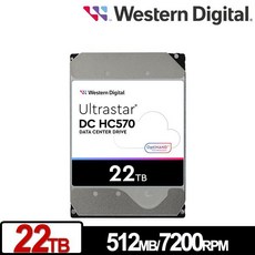 WD Ultrastar DC HC570 22TB 3.5吋 企業級硬碟