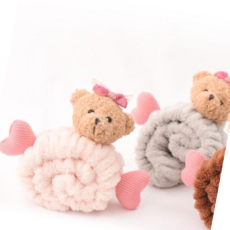 캐릭터헤어밴드 하트 리본 테디베어 헤어밴드 세안밴드 6Colors, 4 화이트