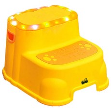 토이스타일 LED 조명 2단 아기 디딤대, 1개, 옐로우