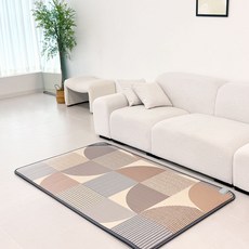 (주)한일의료기 유니크 브라운 거실용 전기장판 전기매트, 1인용