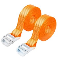 카트맨 1인치 x 12인치 래싱 스트랩 카고 타이다운 최대 600파운드 캐리백 6팩 블랙, 2 PK, Orange