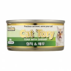 고양이 캔간식 캣토리 참치 새우 프리미엄 80g, 1개