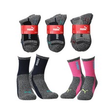 푸마 이중바닥 스포츠 중목 등산양말 3팩PACK 1724655