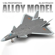 1 84 J-20 스텔스 전투기 장난감, Gray