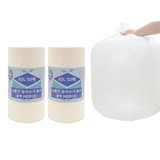 뜯어쓰는 롤형 분리수거 배접 쓰레기 봉투 70p, 1개, 30L