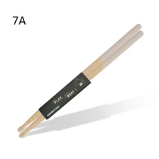 쿠쿠스토어 5A/7A 메이플 우드 스틱 논슬립 고무 그립 클래식 팁 재즈/전자/뮤지컬/스네어, 06 White 7A