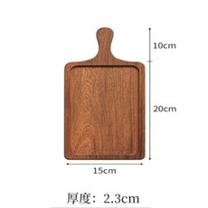 N.SPACE 烏檀木牛排盤 實木西餐盤 牛排餐盤 質感木質砧板, 1個, 烏檀木西餐牛排盤S(適合小牛排,點心)
