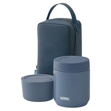 써모스 진공단열 보온도시락 세트 300ml JEE-550 IBL, 1개