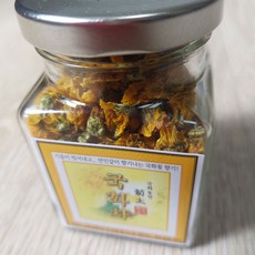 [국태국화농원]꽃차/국화꽃차/네모각 유리병 국화차 30g, 1개입, 1개