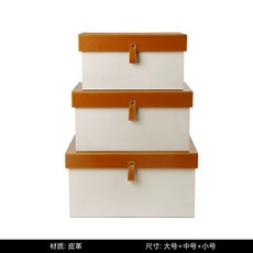 고급 가죽 휴대품 호텔 보관함 캐비닛 수납상자 보관, 1개, R. 흰색 커피 뚜껑