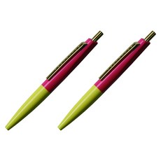 안테릭 미니 유성 볼펜 0.5mm BP10, 체리핑크 + 시칠리안 레몬, 2개